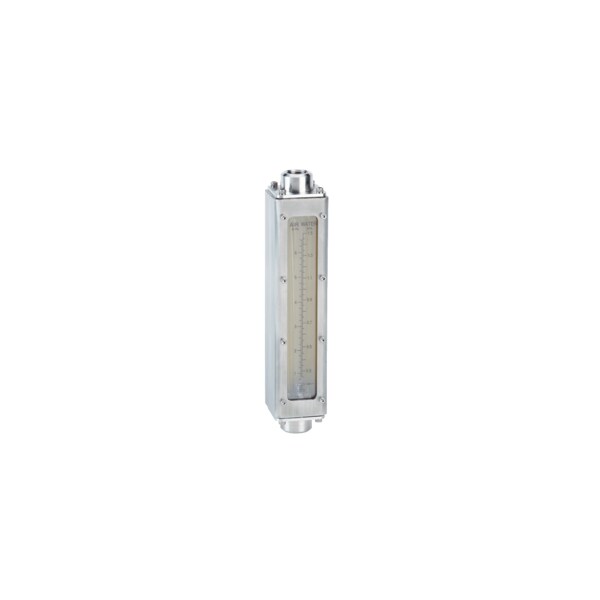 Industrial flowmeter, max flow 0.25 GPM 0.95 LPM water, 1.2 SCFM 35 LPM air, 1/2in female NPT